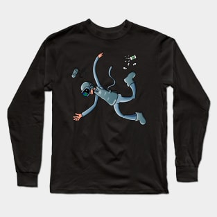 Astronaut Floating in Space Long Sleeve T-Shirt